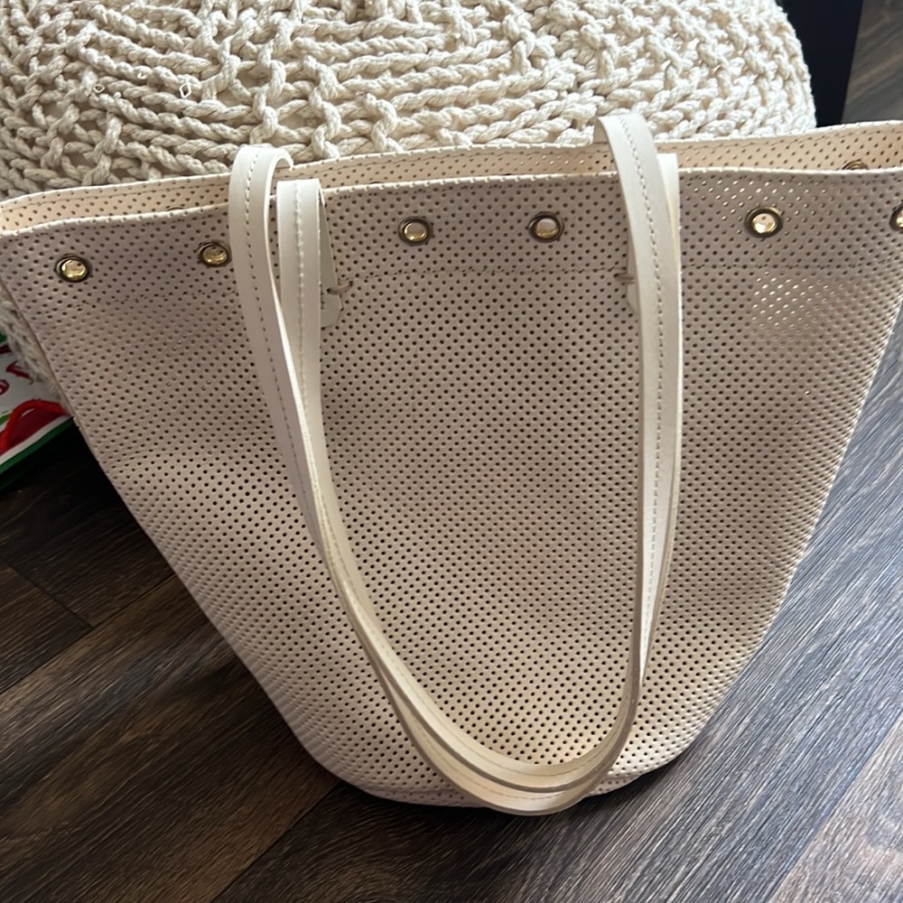Clare V Choupette Cream Perf Bag - Picture 4 of 8